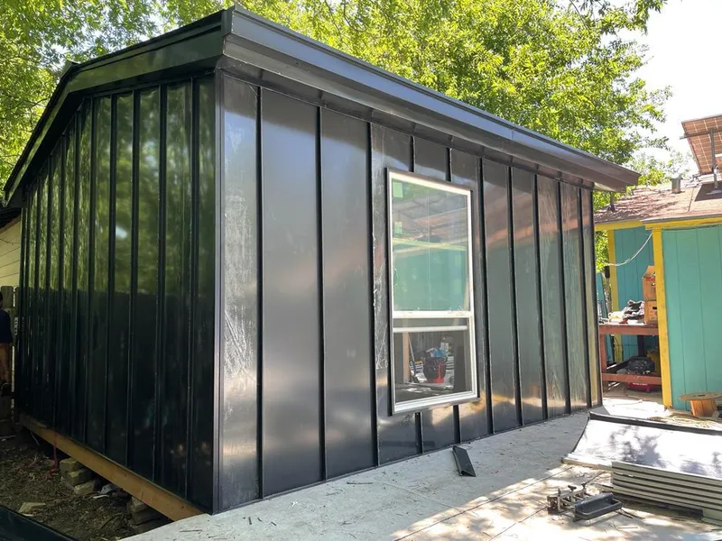 Black standing seam metal wall panels for Metal Roof Installation in West Valley City