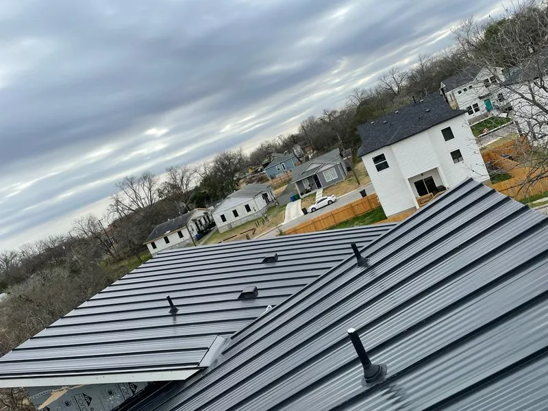 Standing seam metal roof panels with vents for Skylight Repair in West Valley City